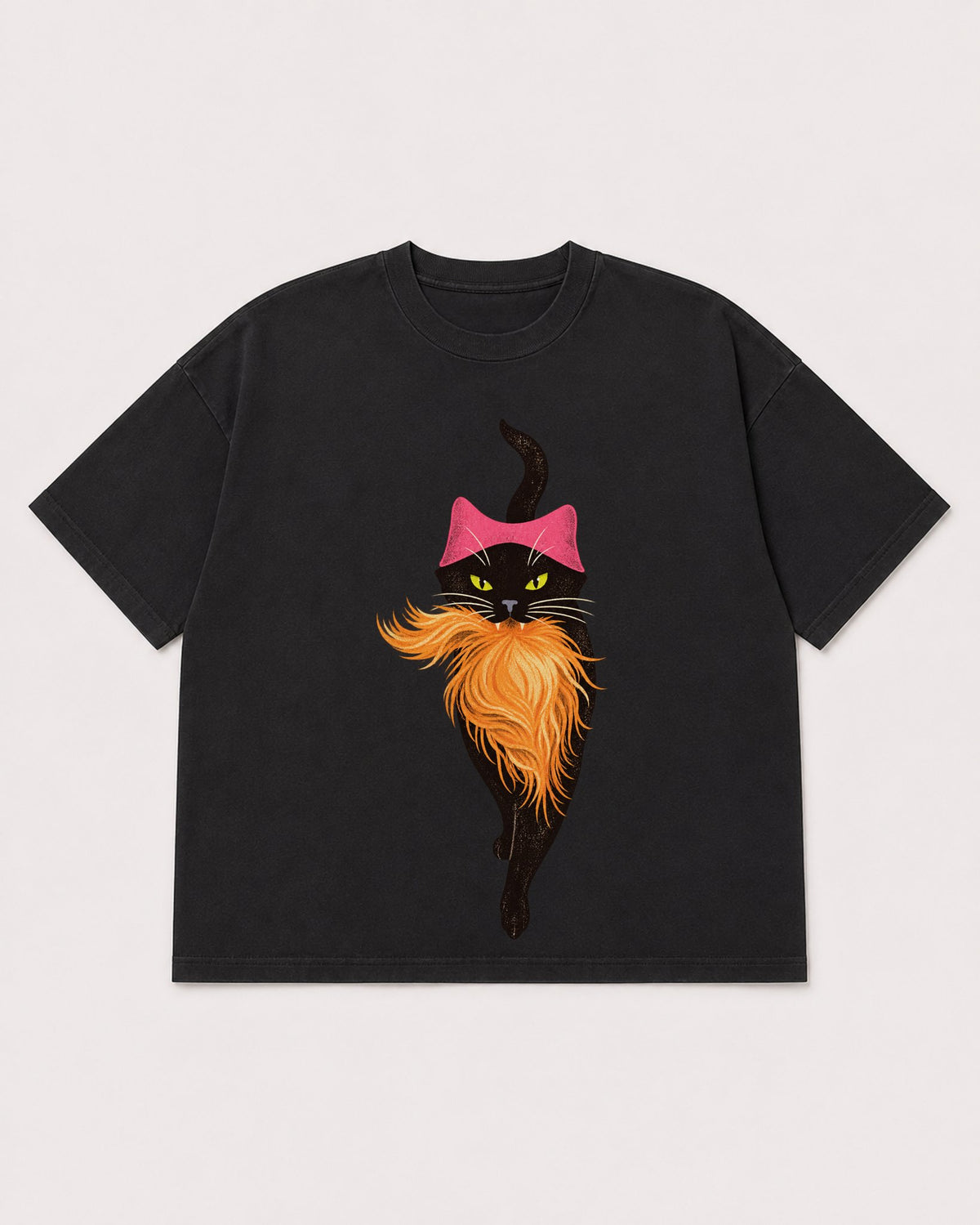 Mockup Boxy Heavyweight Tee Black product