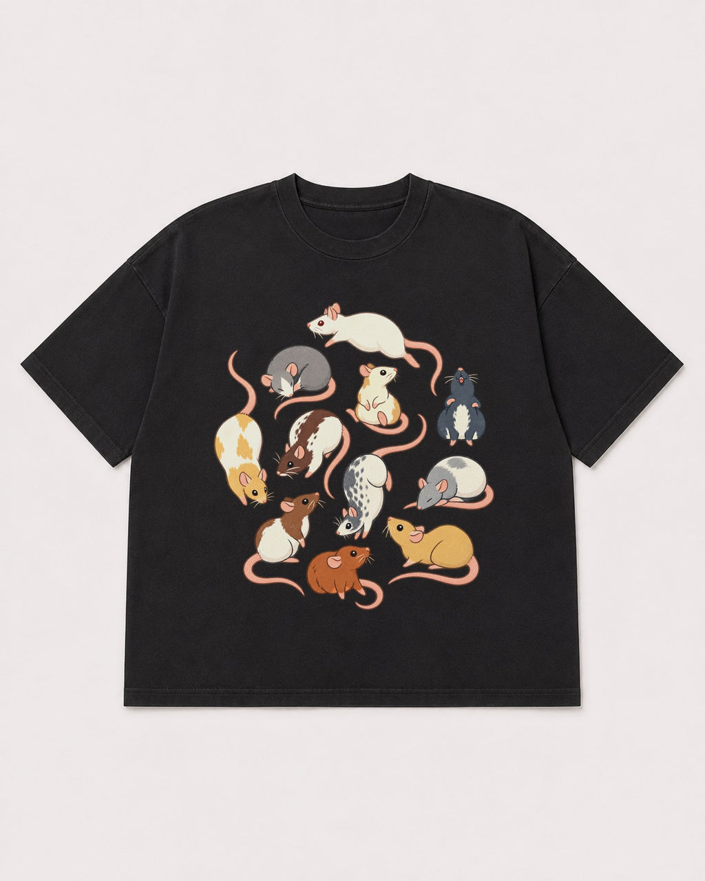 Mockup Boxy Heavyweight Tee Black product