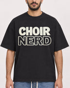 Mockup Boxy Heavyweight Tee Black male close-up 07