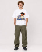 Mockup Boxy Heavyweight Tee White male full-body 09
