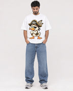 Mockup Boxy Heavyweight Tee White male full-body 07