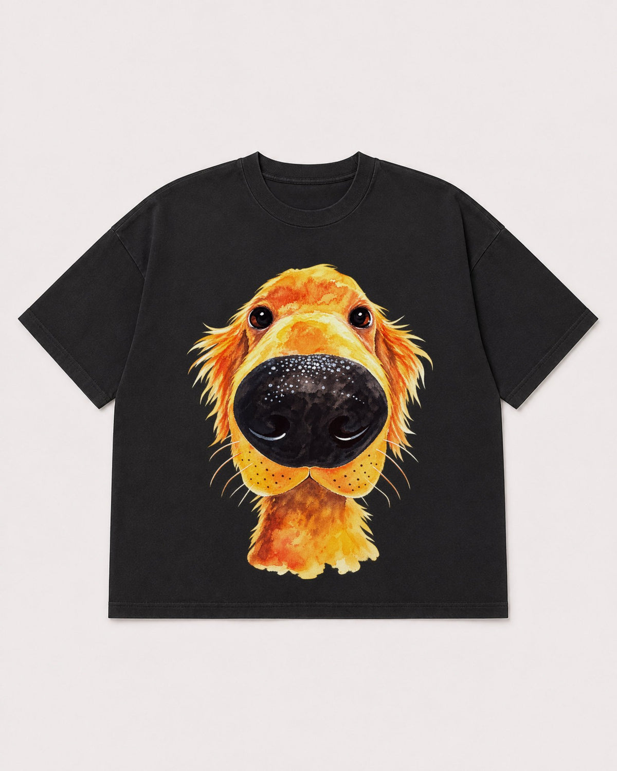 Mockup Boxy Heavyweight Tee Black product