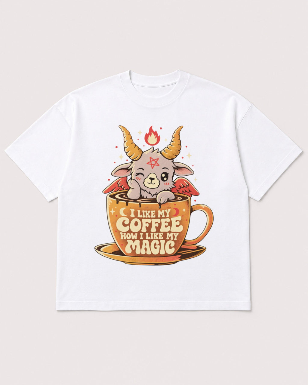 Mockup Boxy Heavyweight Tee White product