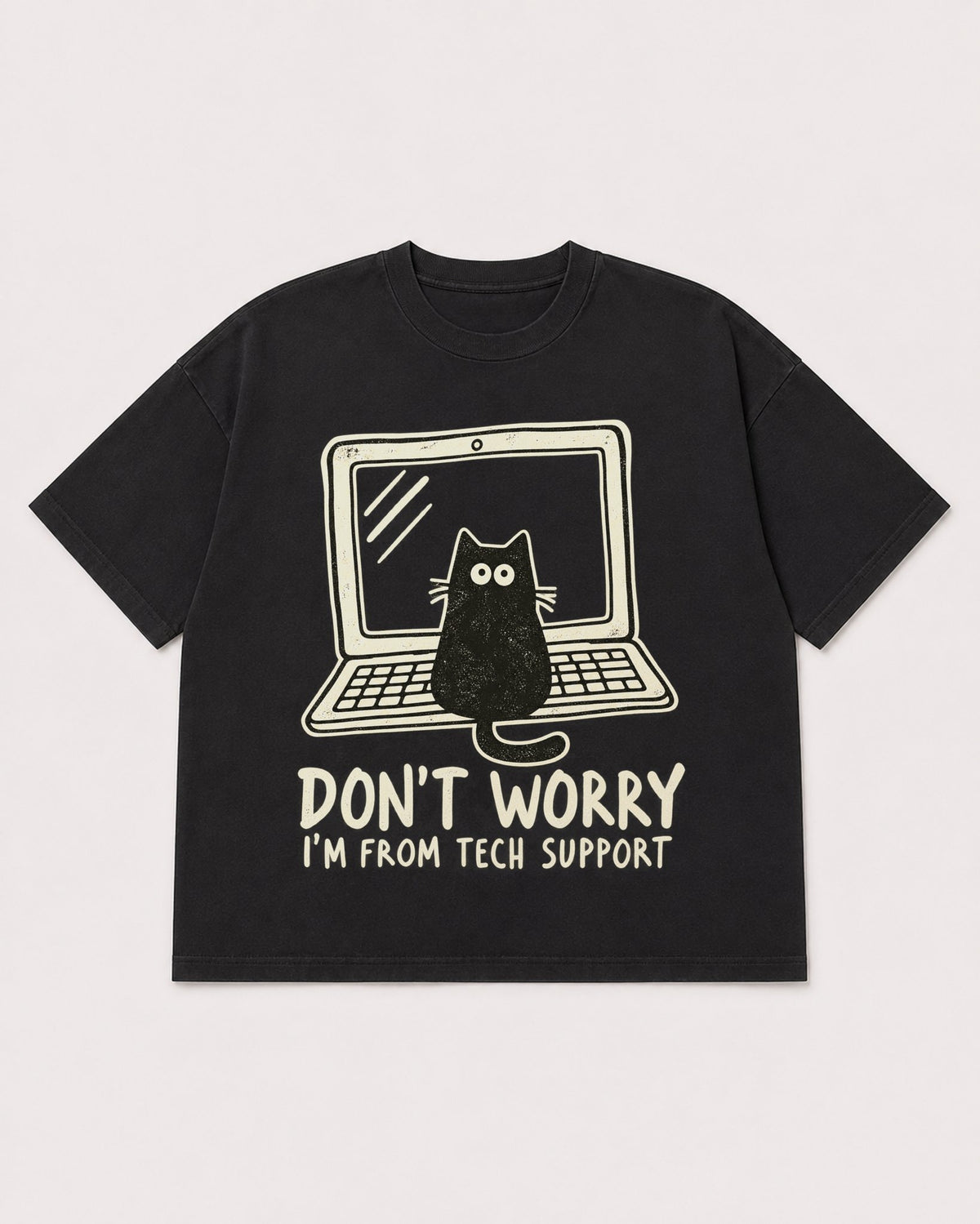 Mockup Boxy Heavyweight Tee Black product