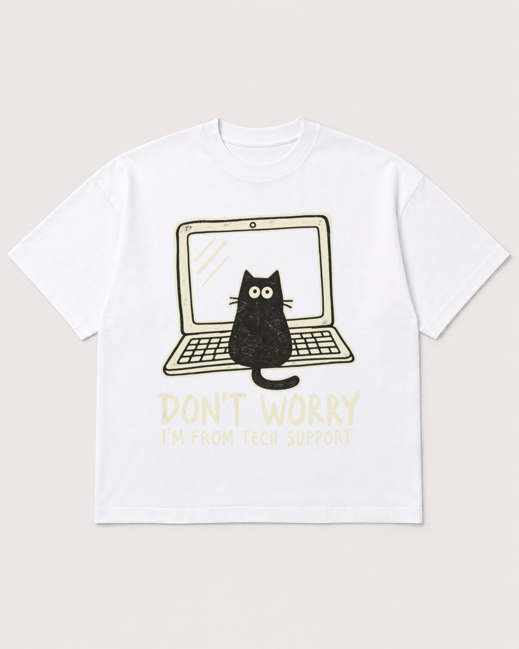Mockup Boxy Heavyweight Tee White product