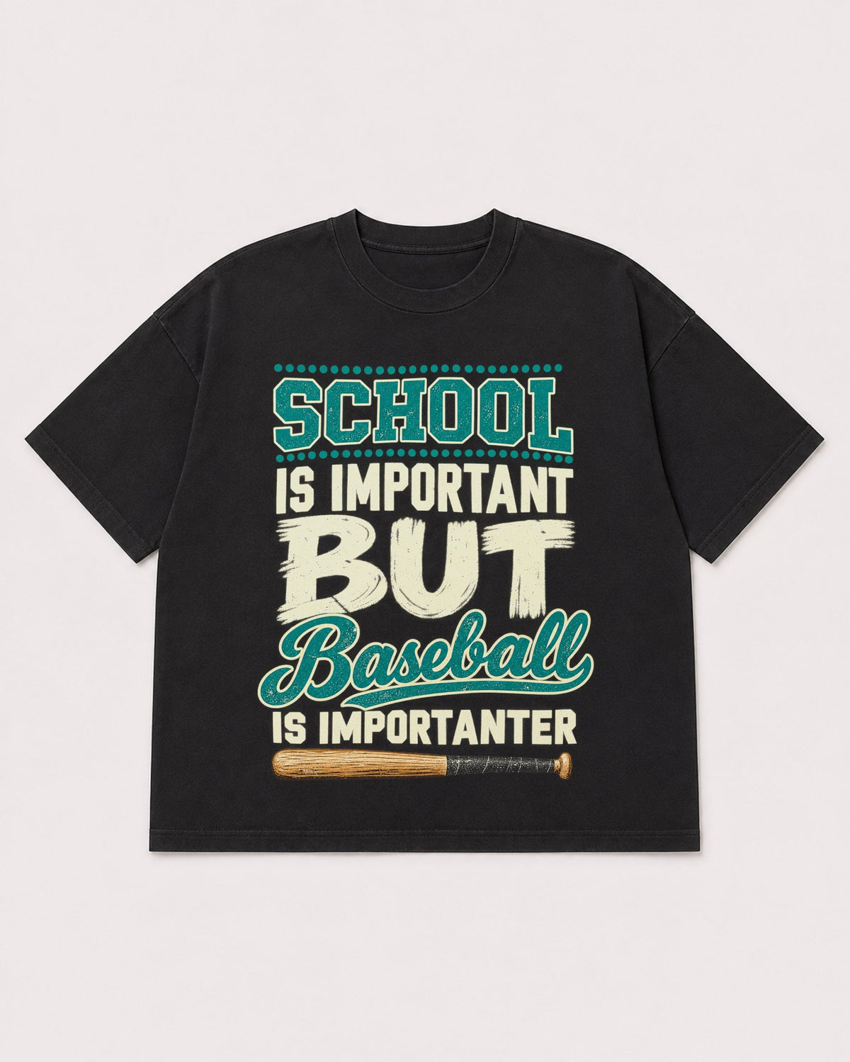 Mockup Boxy Heavyweight Tee Black product