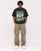 Mockup Boxy Heavyweight Tee Black male full-body 04