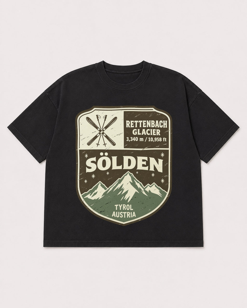 Mockup Boxy Heavyweight Tee Black product