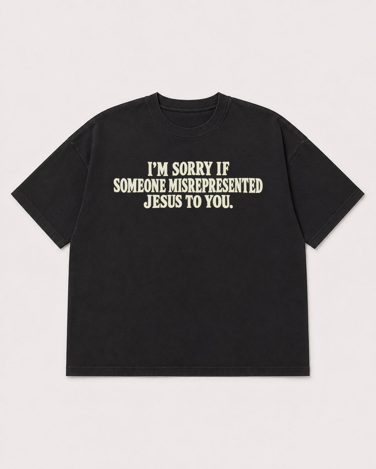 Mockup Boxy Heavyweight Tee Black product