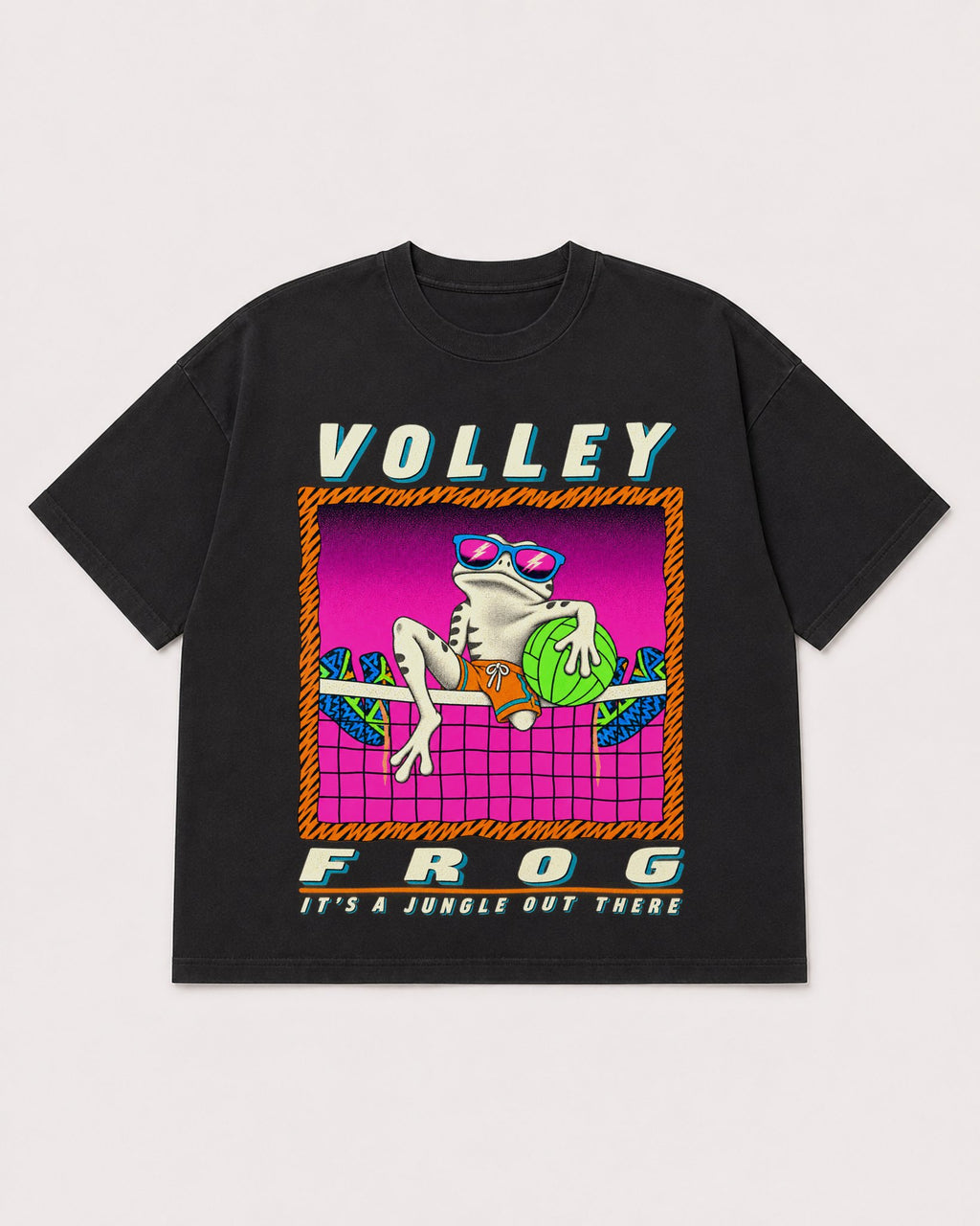 Mockup Boxy Heavyweight Tee Black product