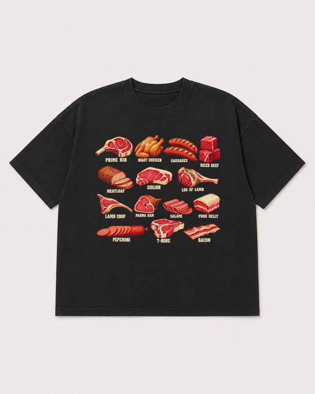 Mockup Boxy Heavyweight Tee Black product