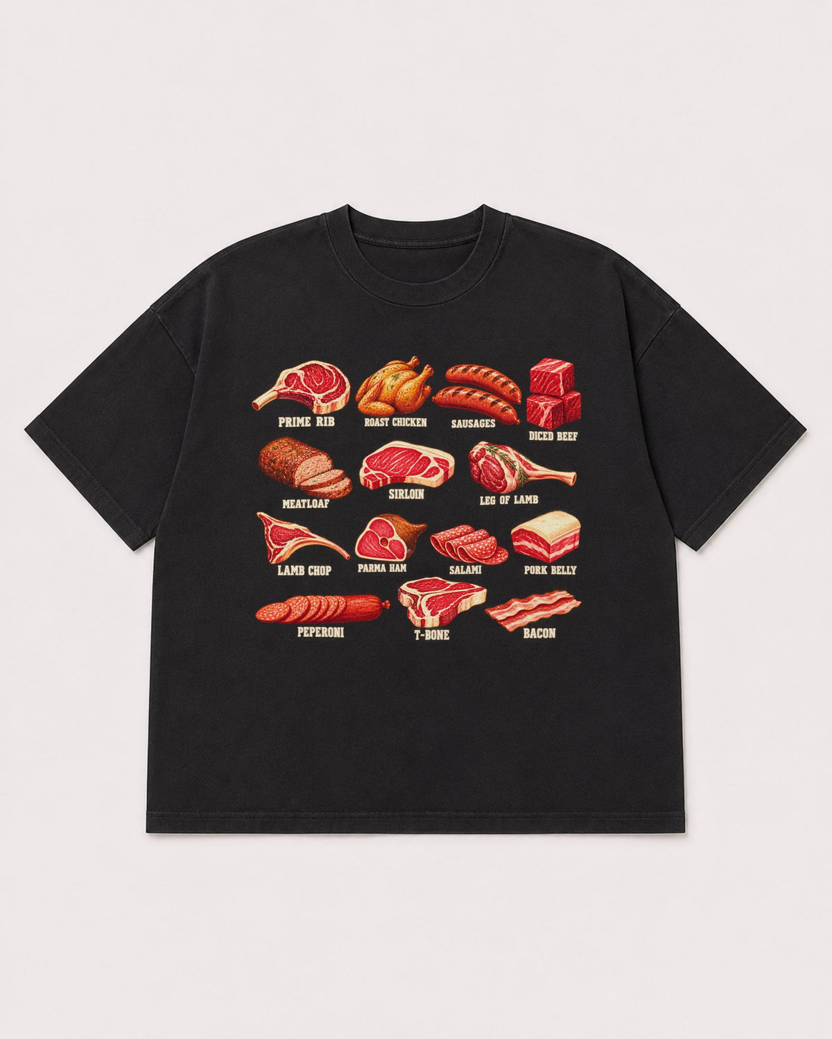 Mockup Boxy Heavyweight Tee Black product