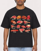 Mockup Boxy Heavyweight Tee Black male close-up 05