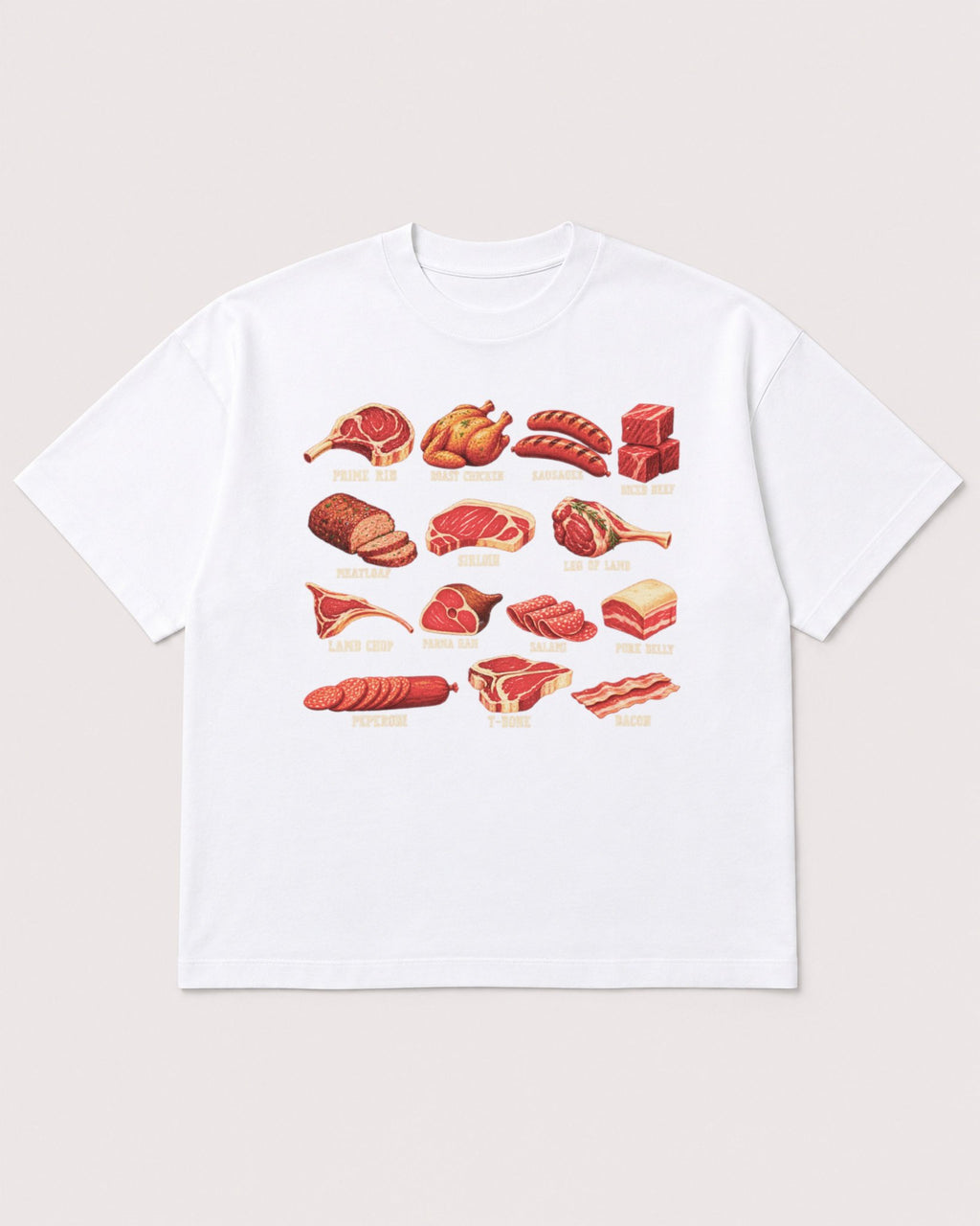 Mockup Boxy Heavyweight Tee White product