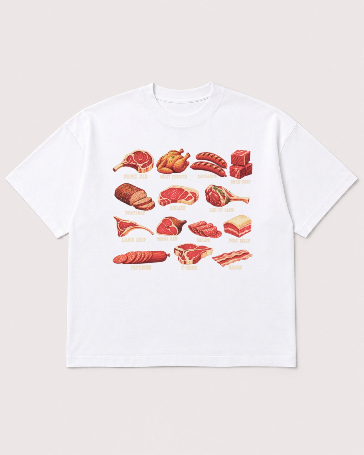 Mockup Boxy Heavyweight Tee White product