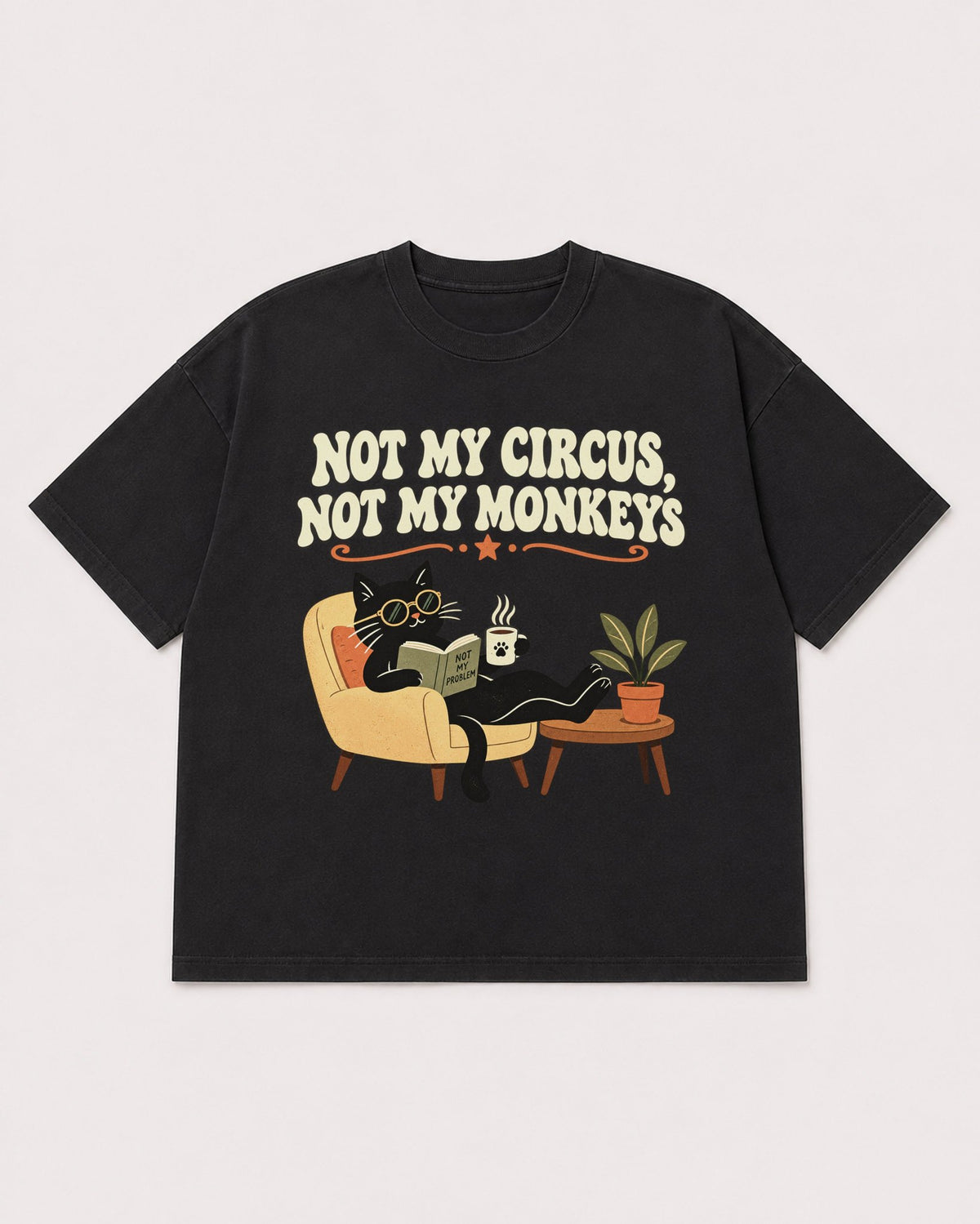 Mockup Boxy Heavyweight Tee Black product