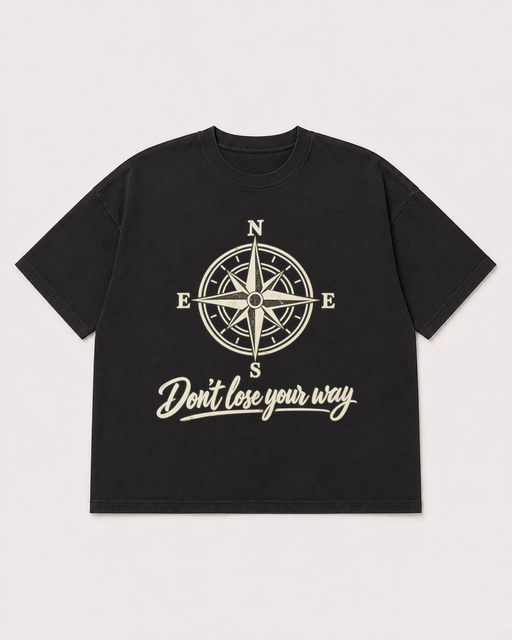 Mockup Boxy Heavyweight Tee Black product