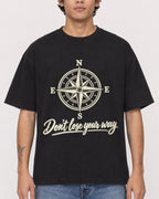 Mockup Boxy Heavyweight Tee Black male close-up 06