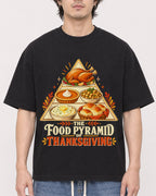 Mockup Boxy Heavyweight Tee Black male close-up 03