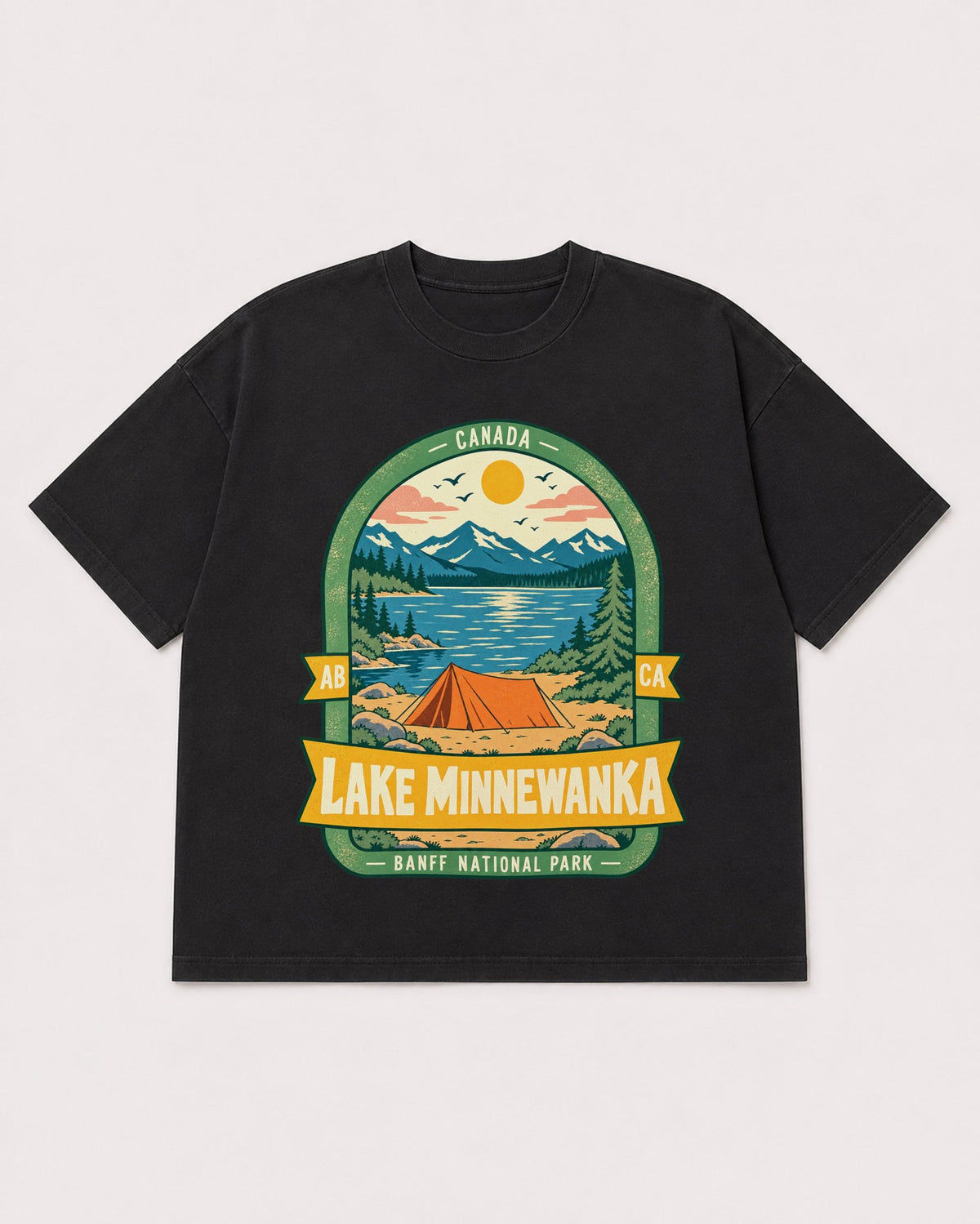 Mockup Boxy Heavyweight Tee Black product