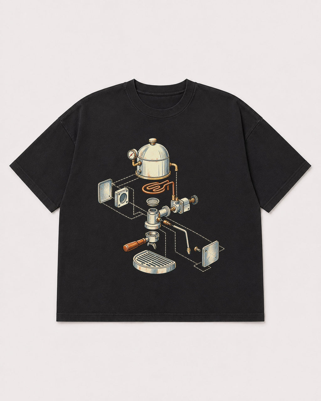 Mockup Boxy Heavyweight Tee Black product