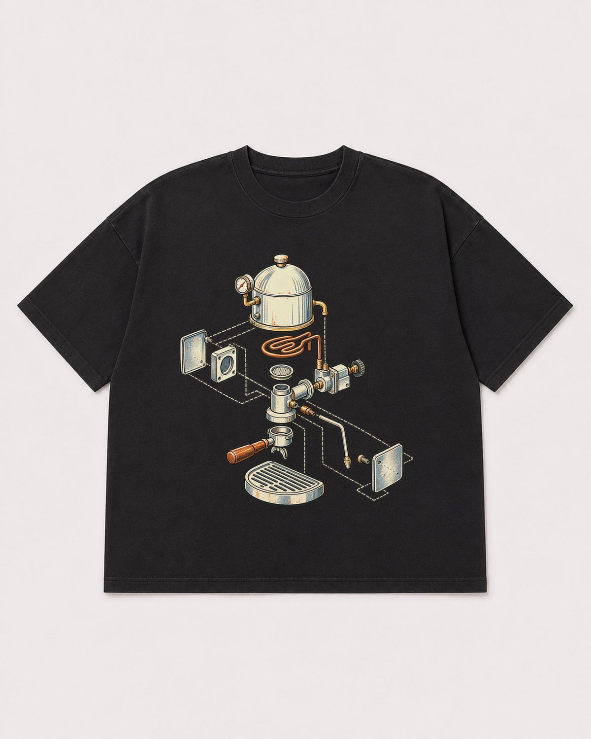 Mockup Boxy Heavyweight Tee Black product