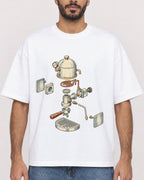 Mockup Boxy Heavyweight Tee White male close-up 07