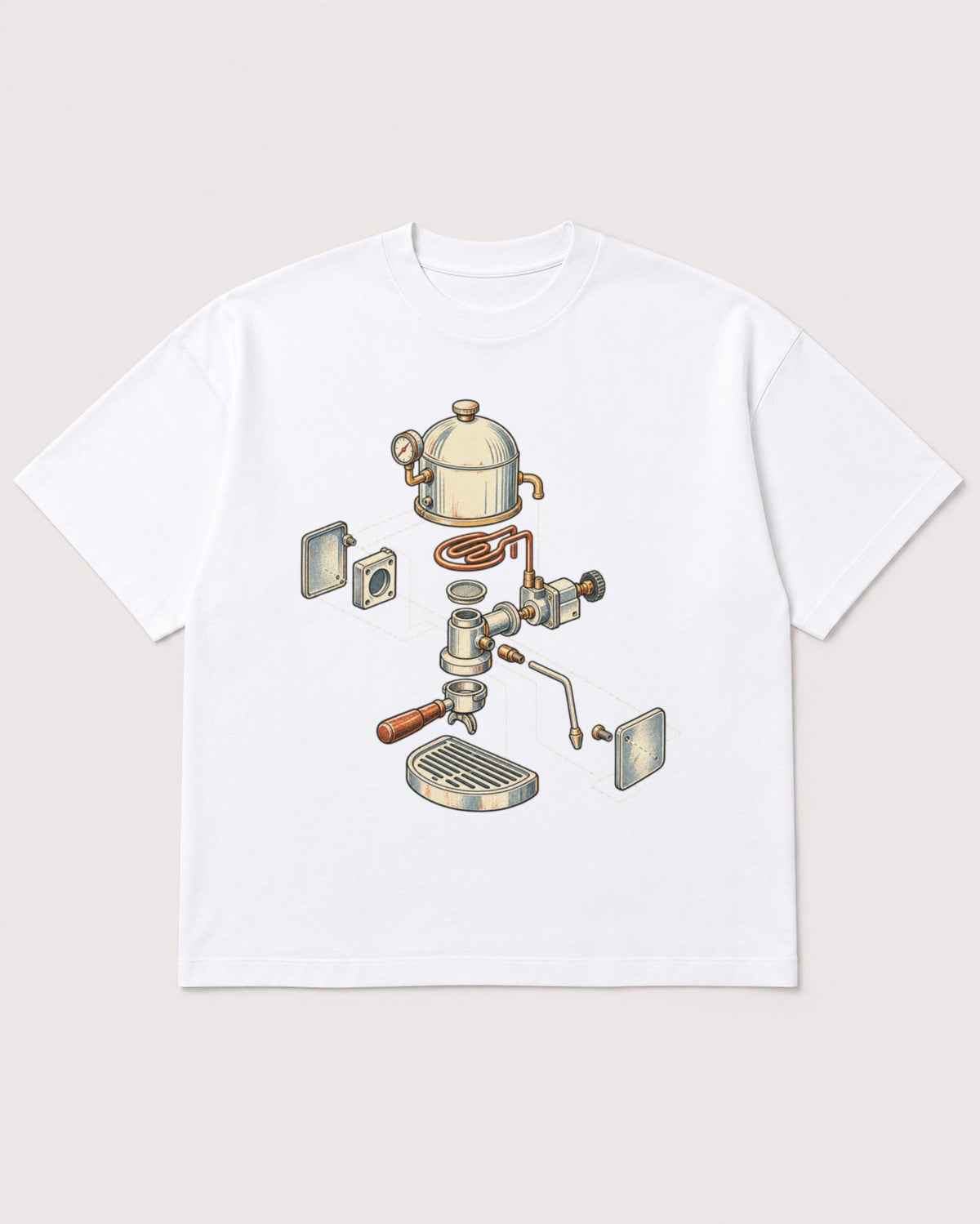 Mockup Boxy Heavyweight Tee White product