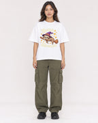 Mockup Boxy Heavyweight Tee White female full-body 02