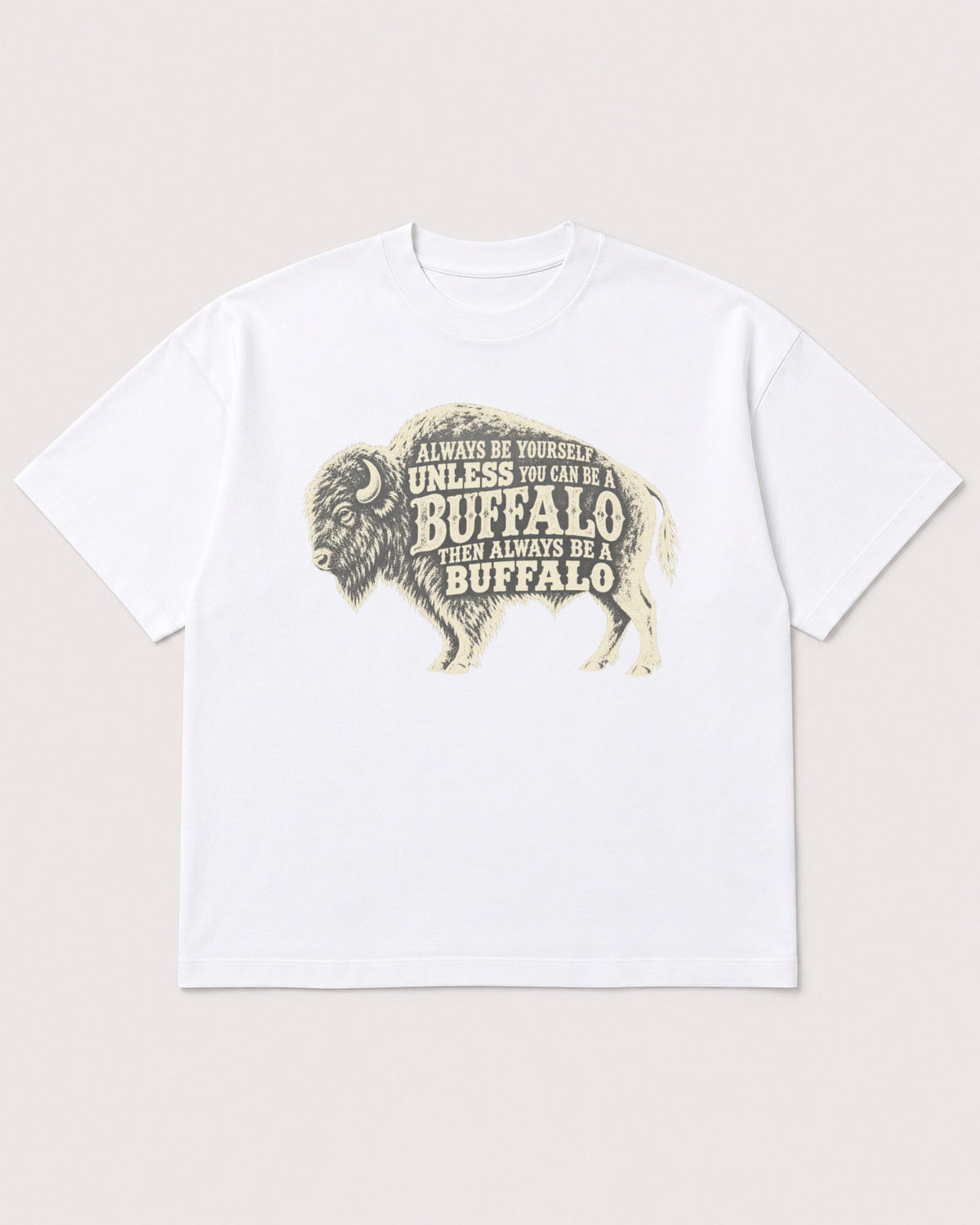 Mockup Boxy Heavyweight Tee White product