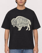Mockup Boxy Heavyweight Tee Black male close-up 06