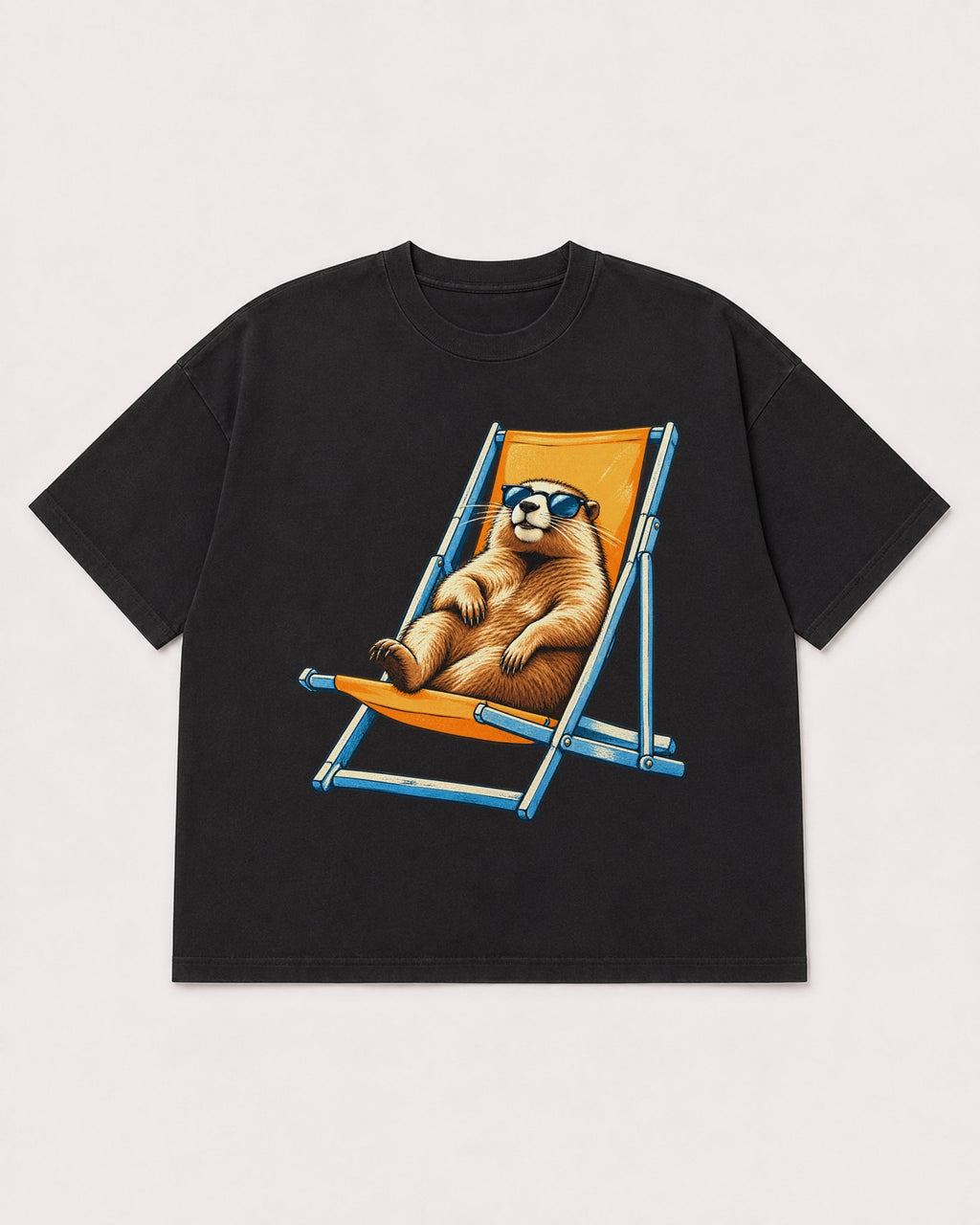 Mockup Boxy Heavyweight Tee Black product