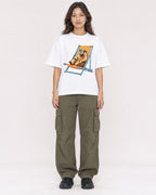 Mockup Boxy Heavyweight Tee White female full-body 02