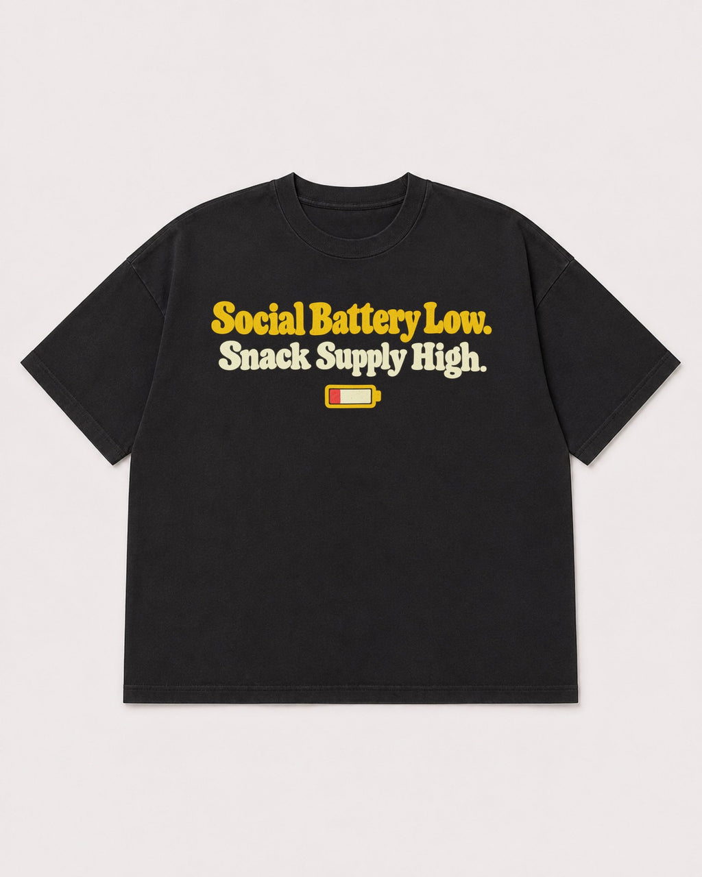 Mockup Boxy Heavyweight Tee Black product