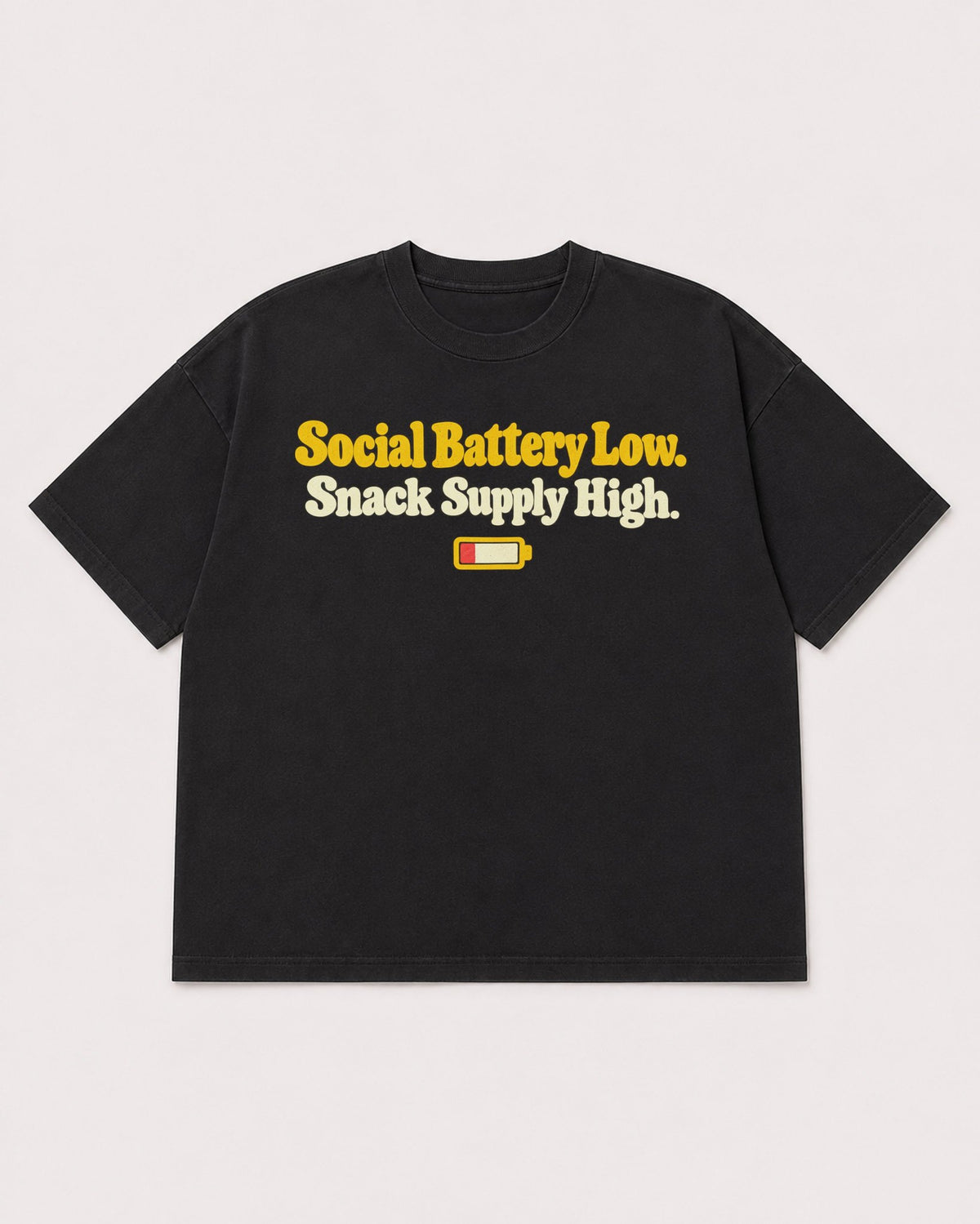 Mockup Boxy Heavyweight Tee Black product