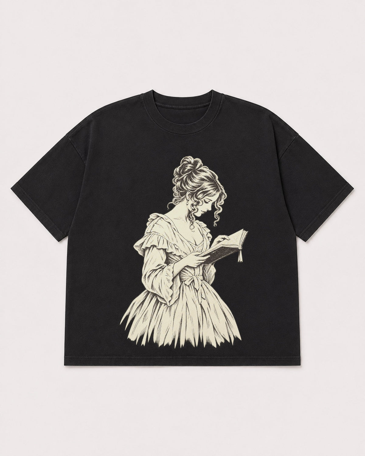 Mockup Boxy Heavyweight Tee Black product