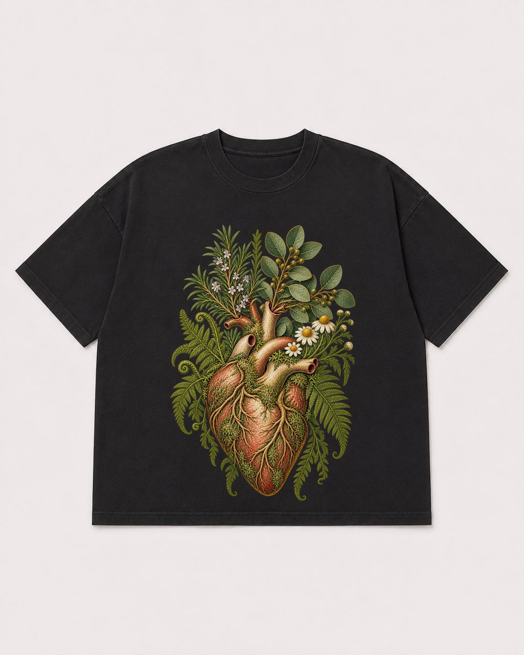 Mockup Boxy Heavyweight Tee Black product