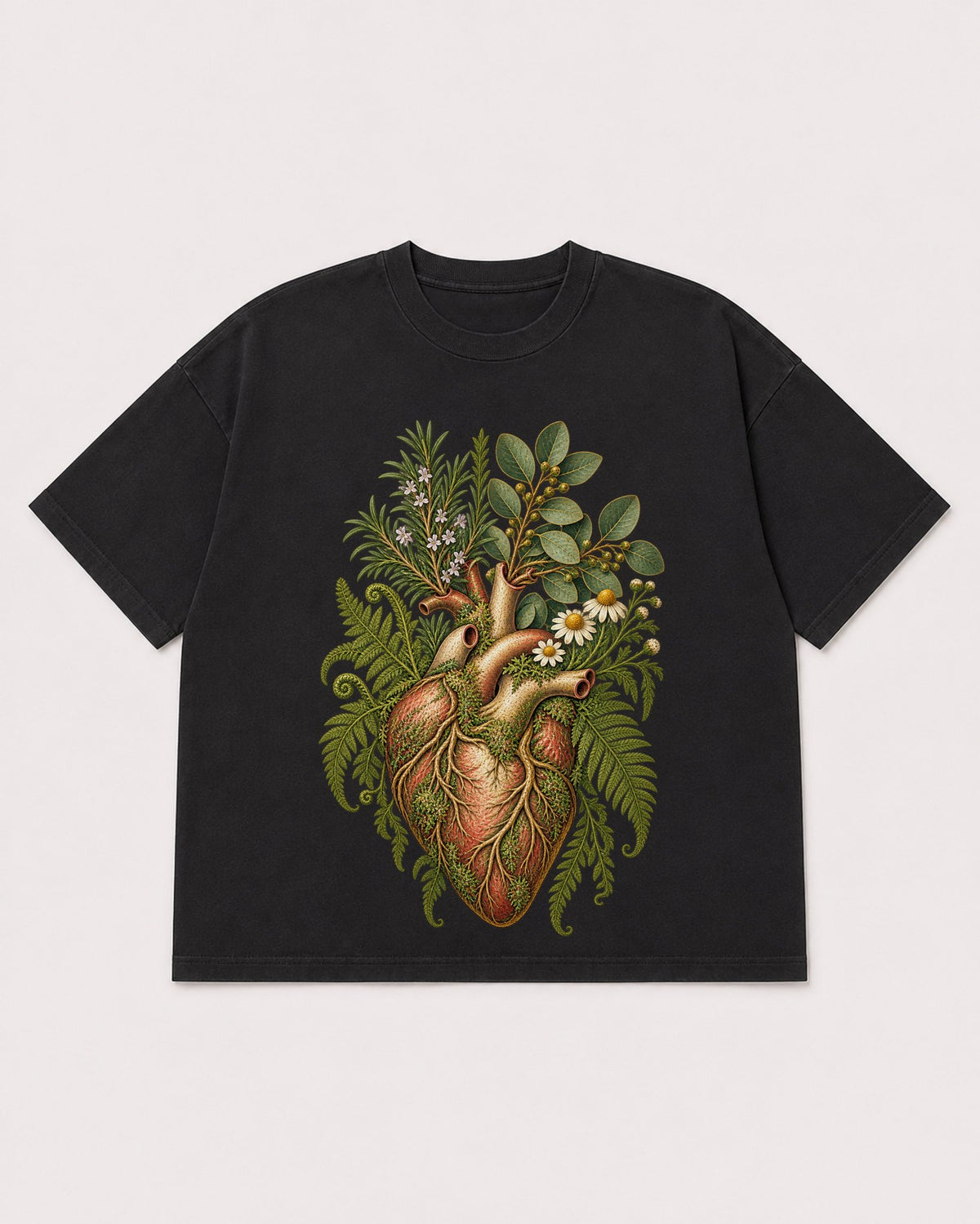 Mockup Boxy Heavyweight Tee Black product