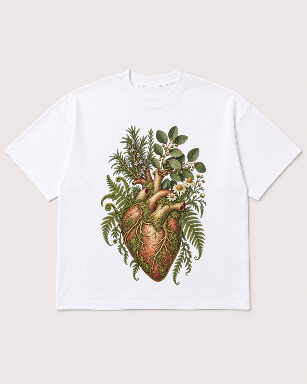 Mockup Boxy Heavyweight Tee White product