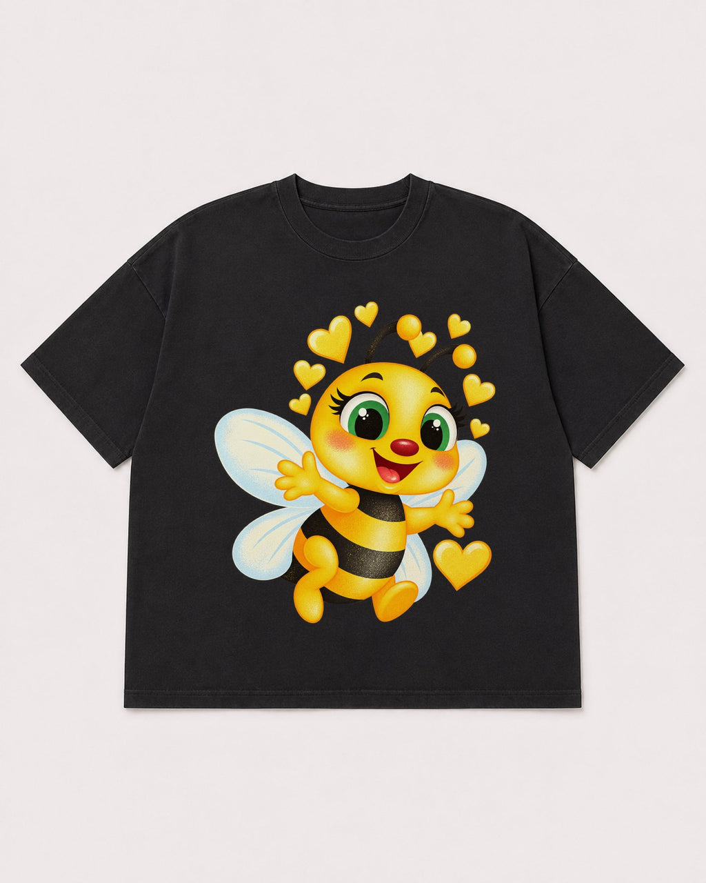 Mockup Boxy Heavyweight Tee Black product