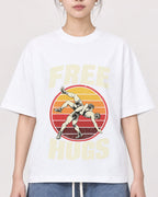 Mockup Boxy Heavyweight Tee White female close-up 41