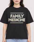 Mockup Boxy Heavyweight Tee Black female close-up 03