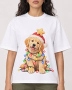 Mockup Boxy Heavyweight Tee White female close-up 07