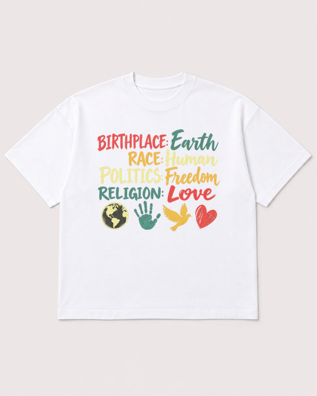 Mockup Boxy Heavyweight Tee White product