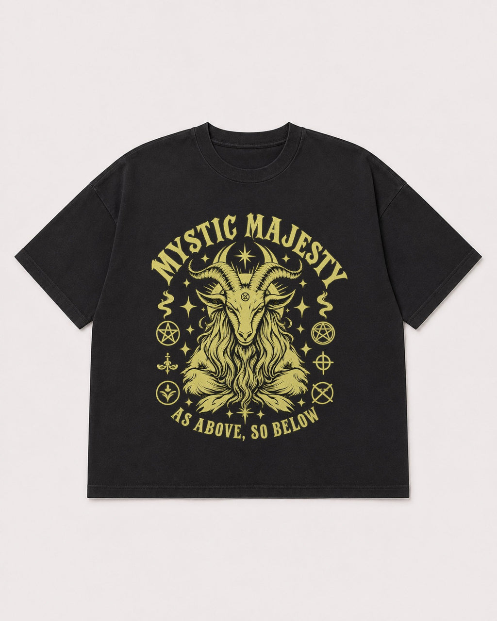 Mockup Boxy Heavyweight Tee Black product