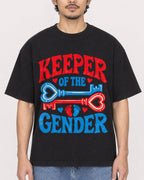 Mockup Boxy Heavyweight Tee Black male close-up 02