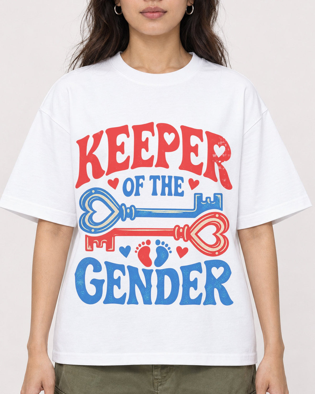 Mockup Boxy Heavyweight Tee White female close-up 02