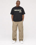 Mockup Boxy Heavyweight Tee Black male full-body 44