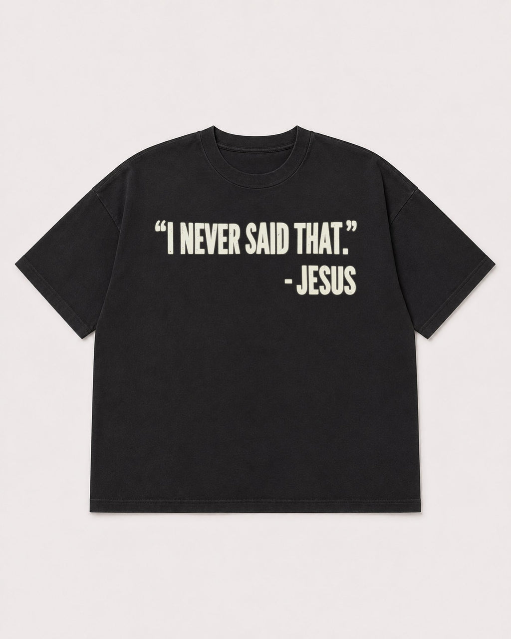 Mockup Boxy Heavyweight Tee Black product
