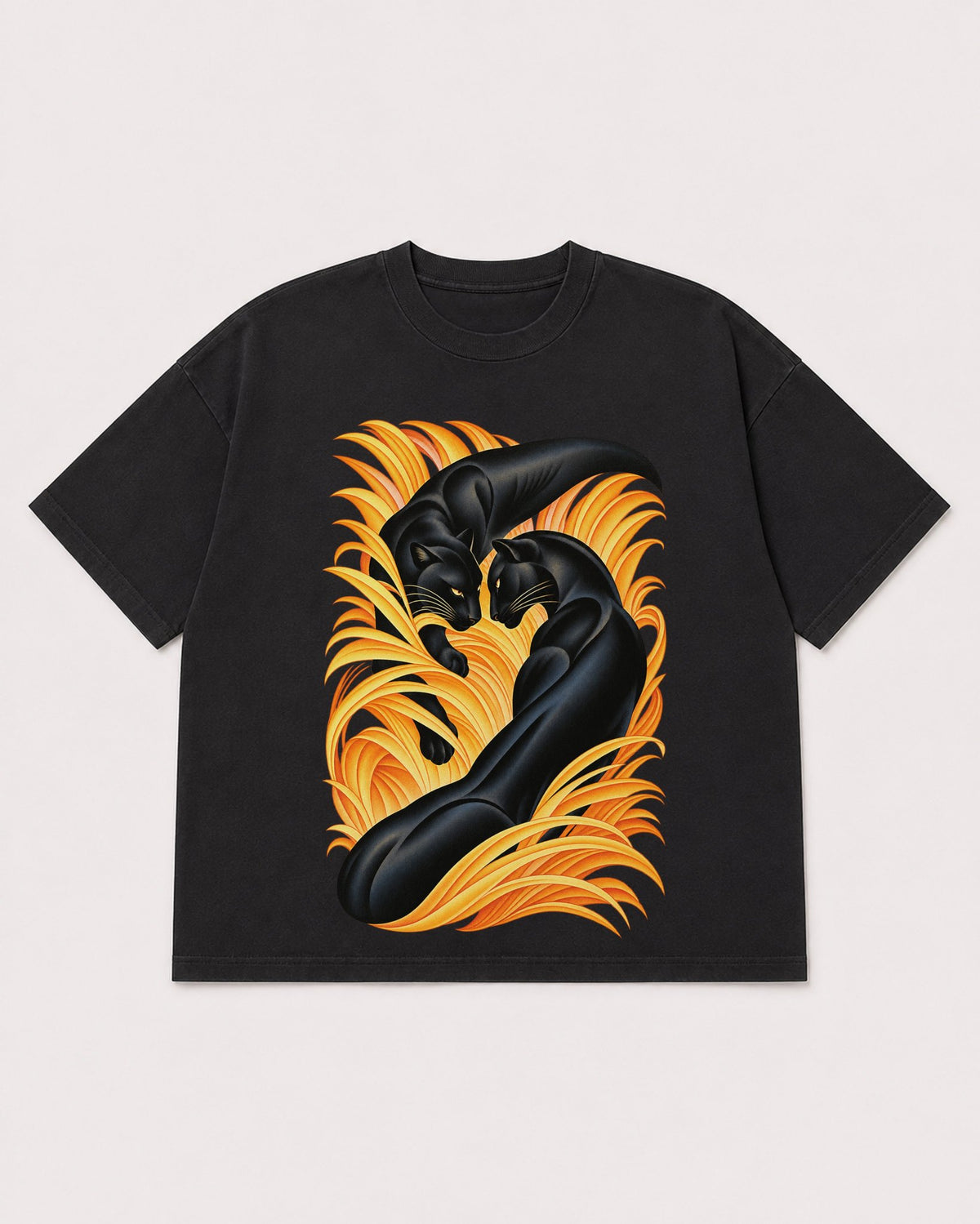 Mockup Boxy Heavyweight Tee Black product